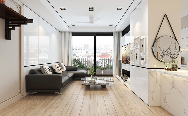 Tư vấn bố trí thiết kế nội thất cho căn hộ 64m²
